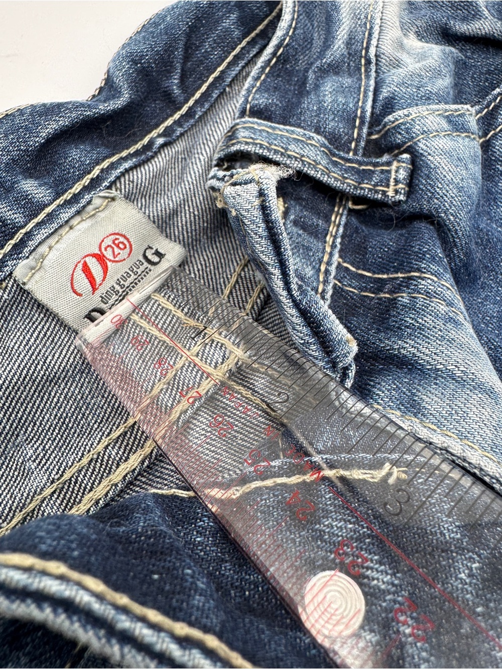 Women’s Blue Washed Denim Shorts Size 26 - Picture 4 of 8